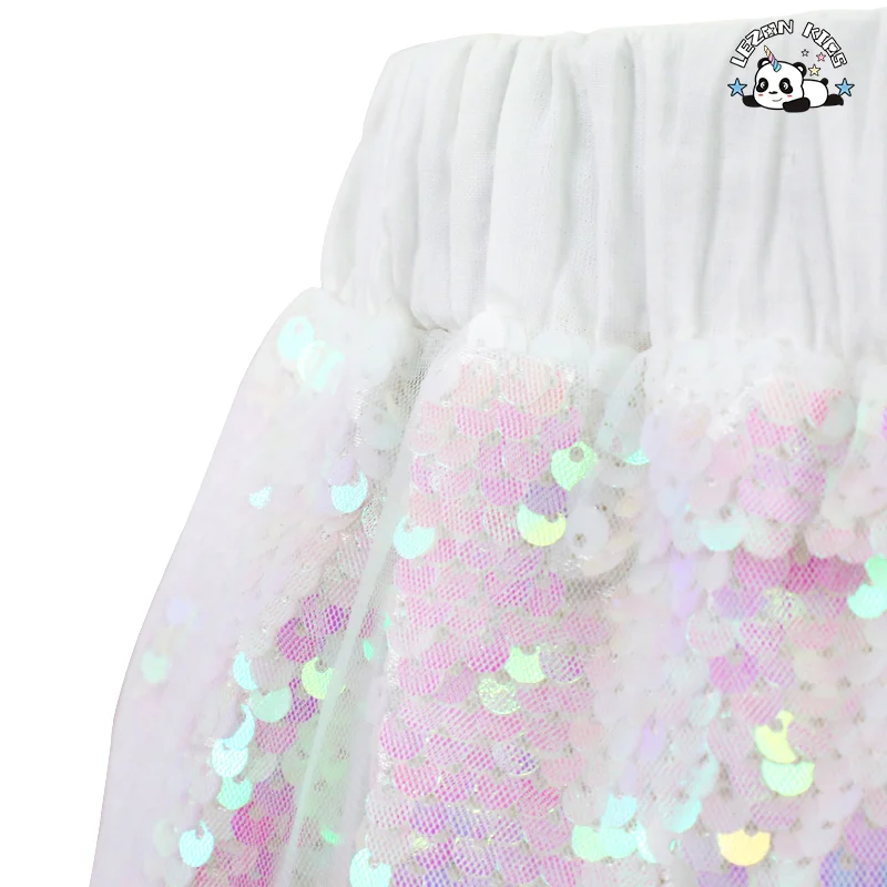 LEZONKIDS - ODM OEM Custom Summer New Style Girls Mermaid Princess Dress Sequined Mesh Girls Fishtail Skirt